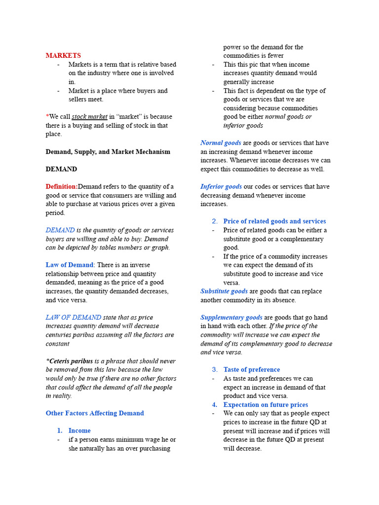 Managerial Economics Notes | PDF