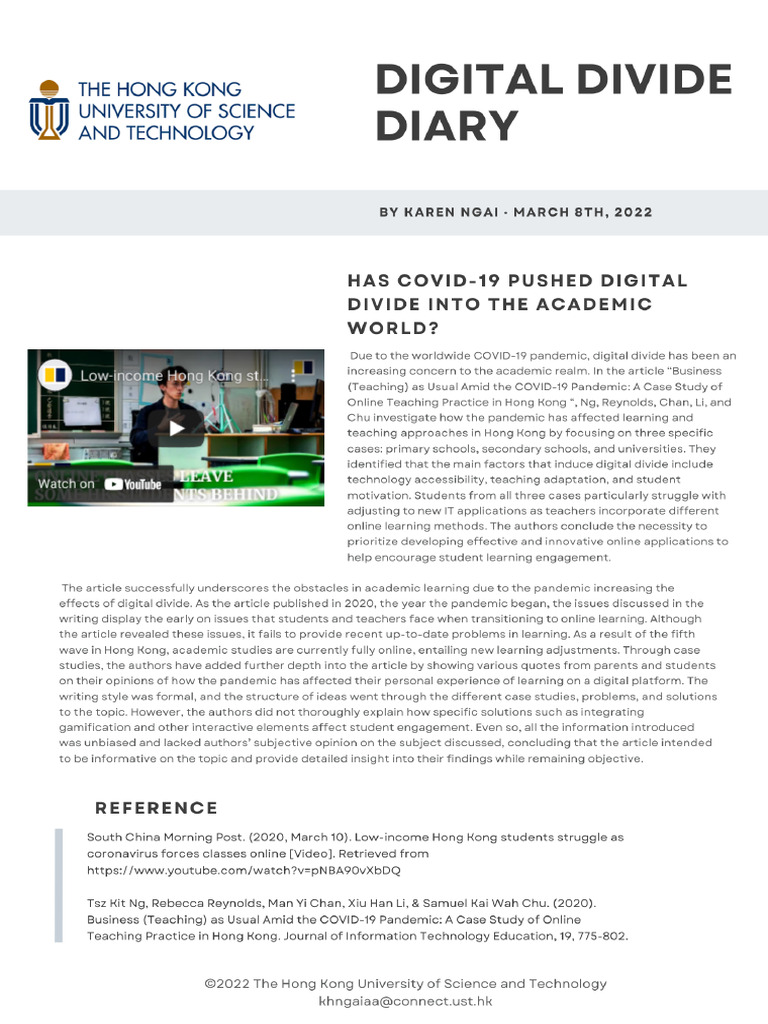 Academic Blog 1 | PDF
