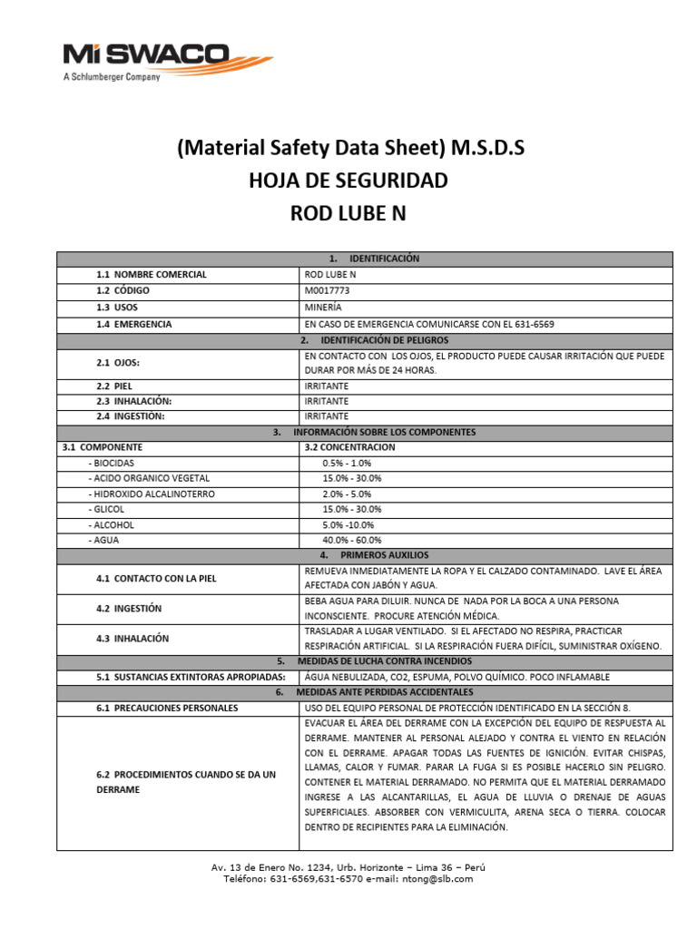 Rod Lube N | PDF