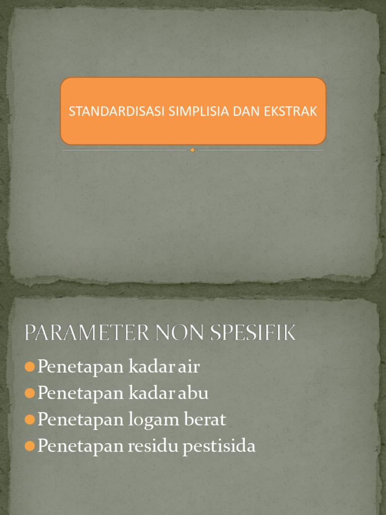 3 - Standardisasi Simplisia | PDF