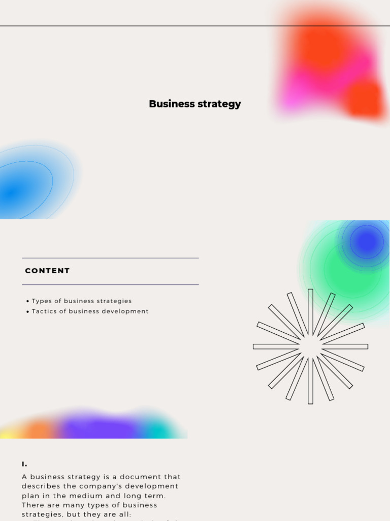 Types Tactics+business+strategy+lesson+2 | PDF | Strategic Management ...