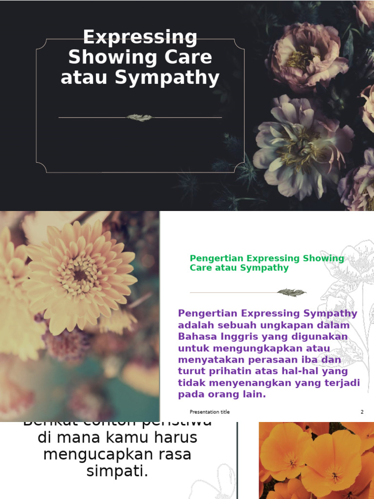 Expressing Showing Care Atau Sympathy | PDF | Pengembangan Diri