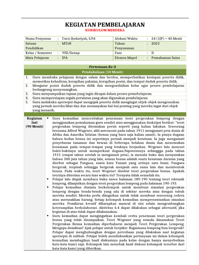 6.2.3 MA II IPA VIII - 8 Genap | PDF