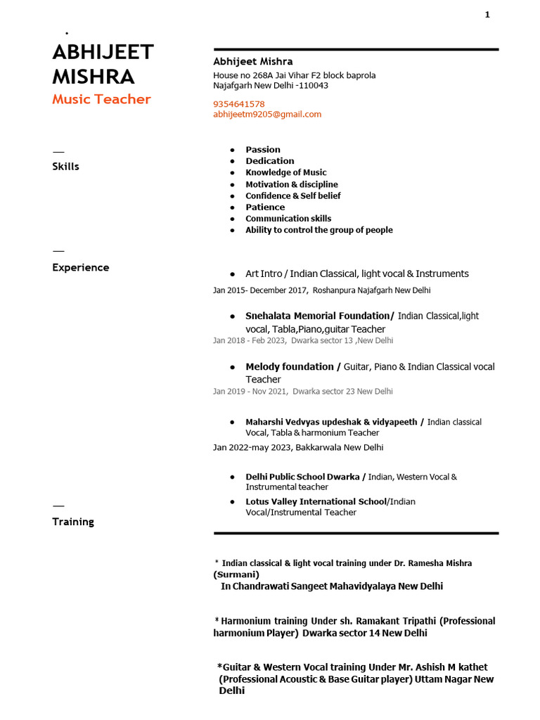 Abhijeet Cv1 | PDF