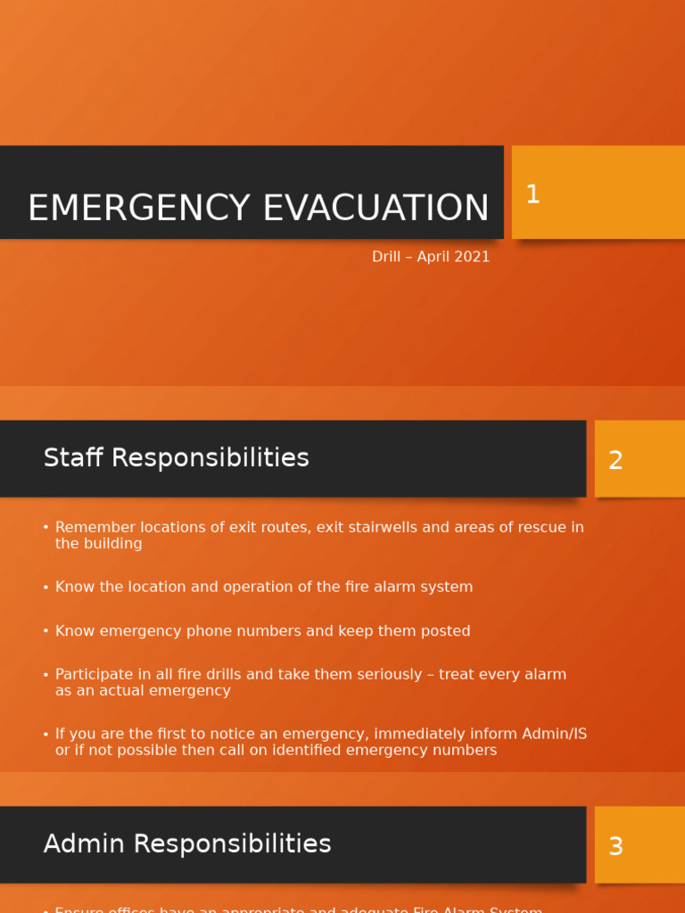 Emergency Evacuation Drill | PDF