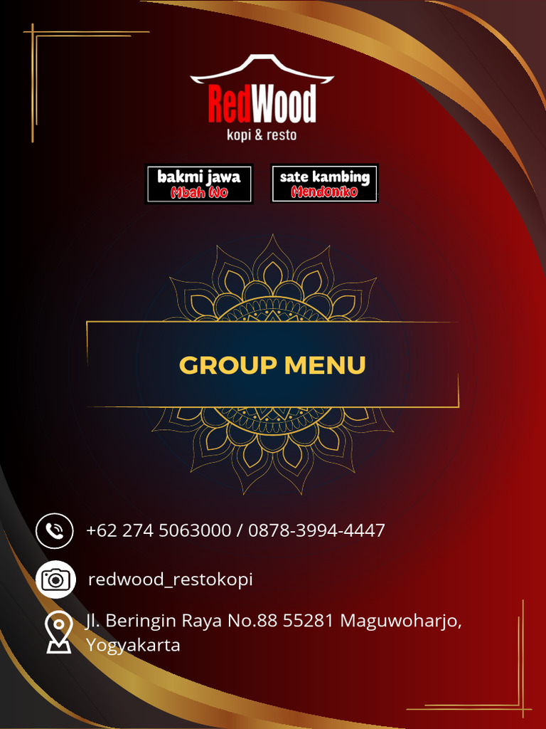 Blue Gold Elegant Restaurant Menu | PDF