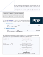 Final Examinations: Cs FP