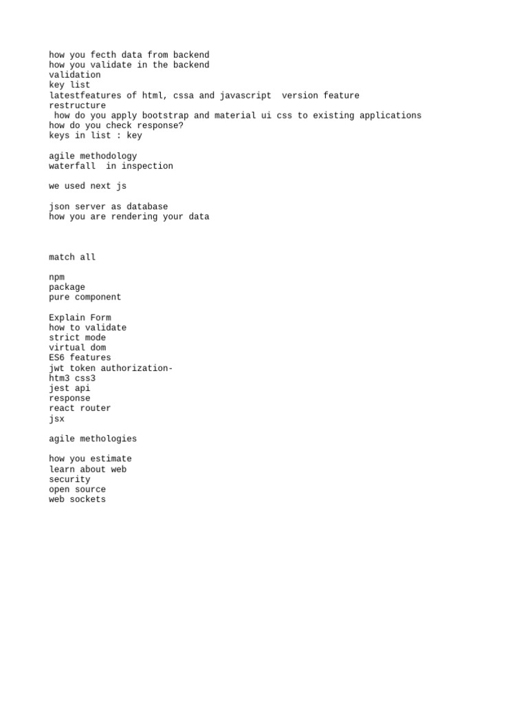 React interview questions pdf