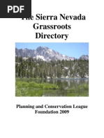 Download Sierra Nevada Grassroots Directory by PLanning and Conservation League SN77576456 doc pdf