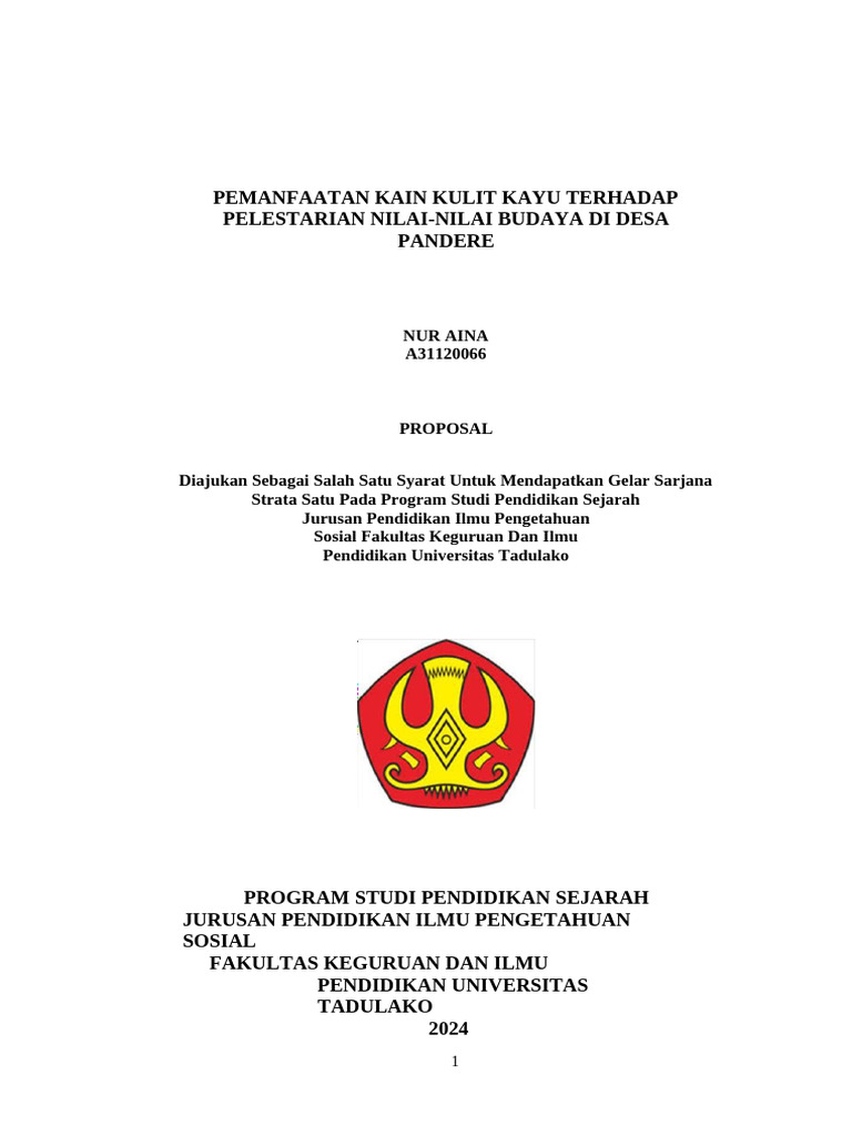 Proposal AIna Fixx | PDF | Indonesia | Social Science