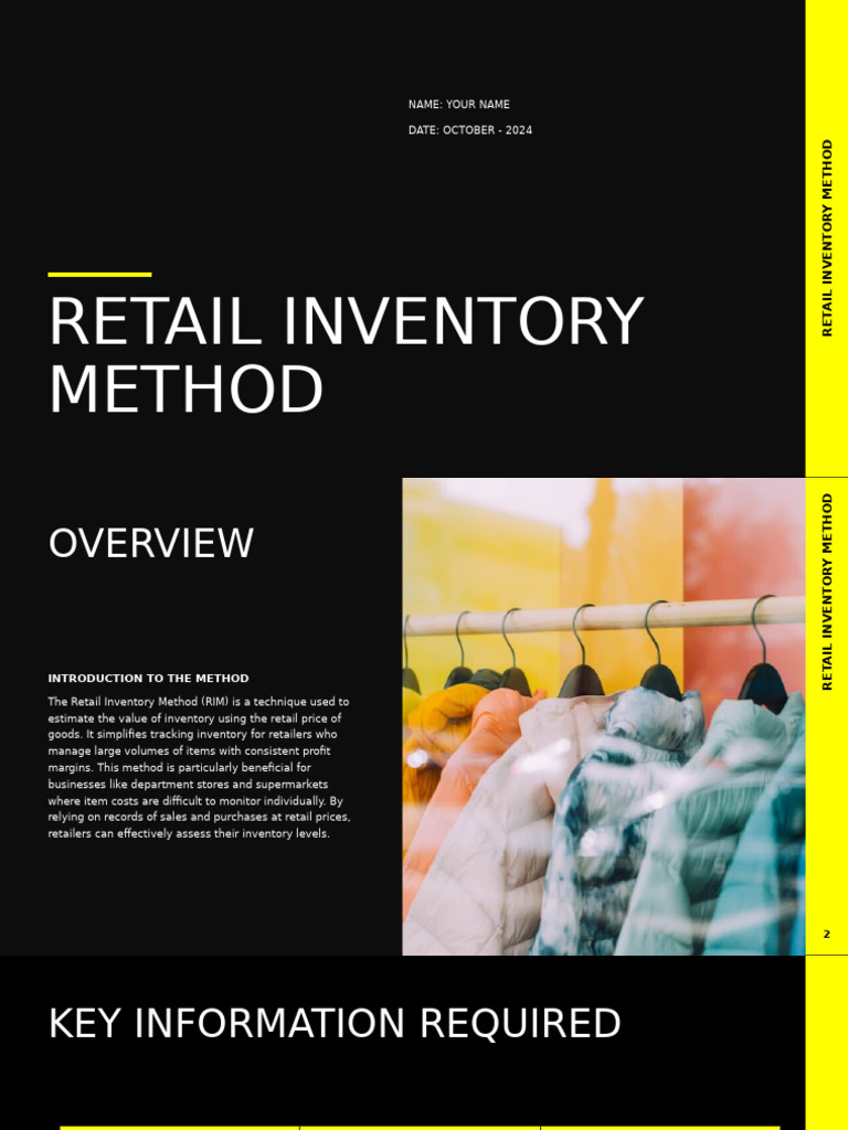 Retail Inventory Method Overview | PDF | Inventory | Inventory Valuation