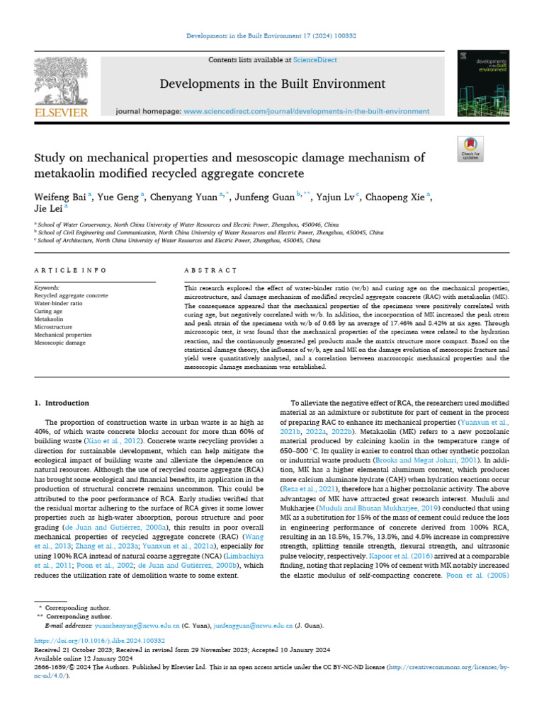 Bai Et Al. - 2024 - Study On Mechanical Properties and Mesoscopic ...