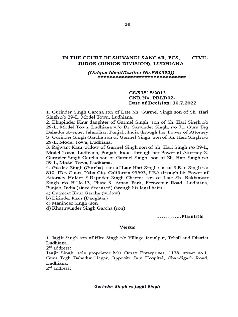 Final Order - Varinderpal Singh | PDF
