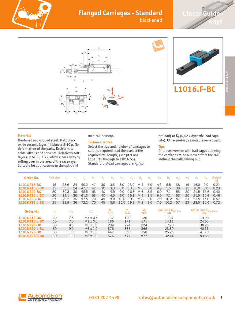 l1016.f BC Flanged Carriages | PDF | Materials | Secondary Sector Of ...