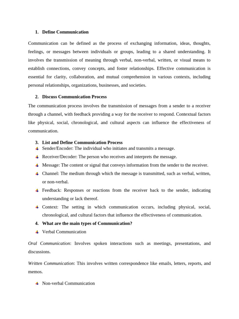 Communication Assignment | PDF