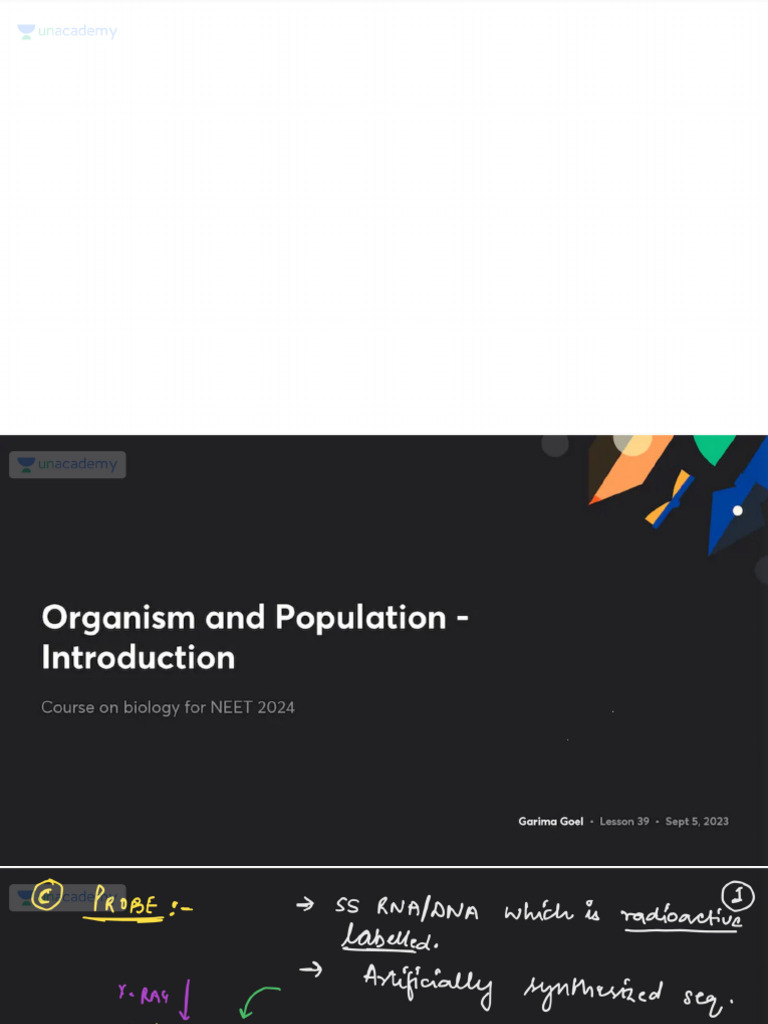 Organism and Population Introduction With Anno | PDF