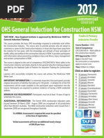 OHS General Induction For Construction NSW: Courses Commercial