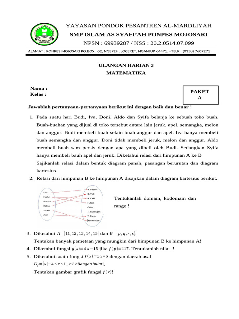 UH 2 Kelas 8 | PDF