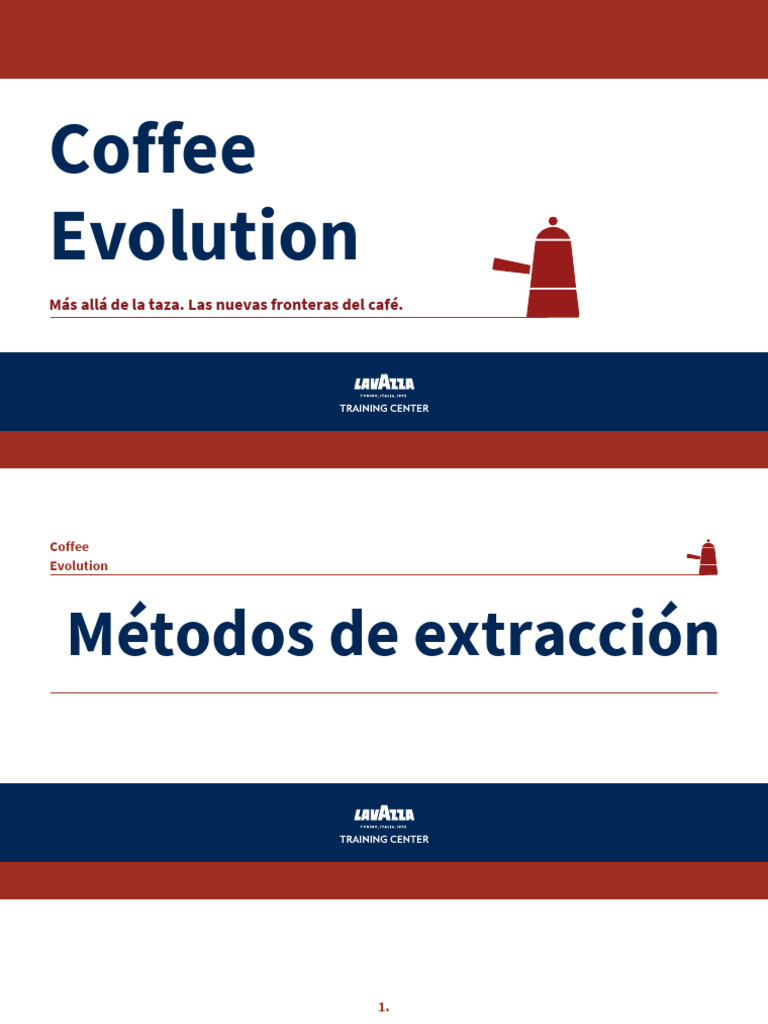 Lavazza Training Center Coffee Bar Brewing Methods Es Pdf