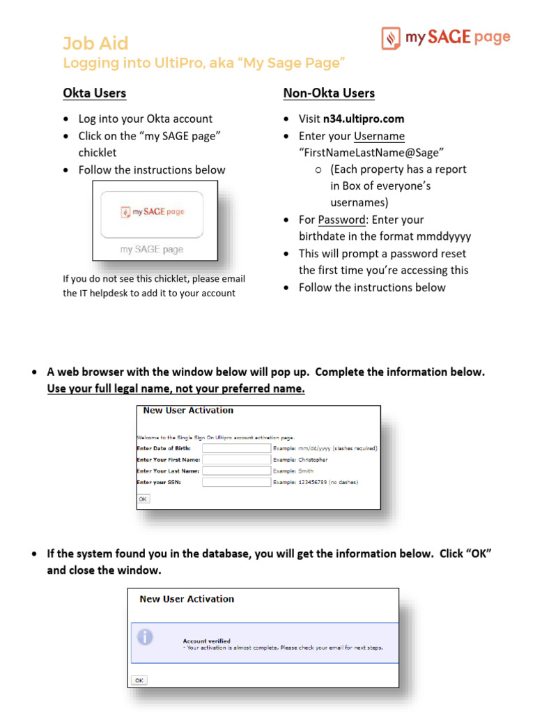 Logging into UltiPro: User Guide | PDF | User (Computing) | Computers
