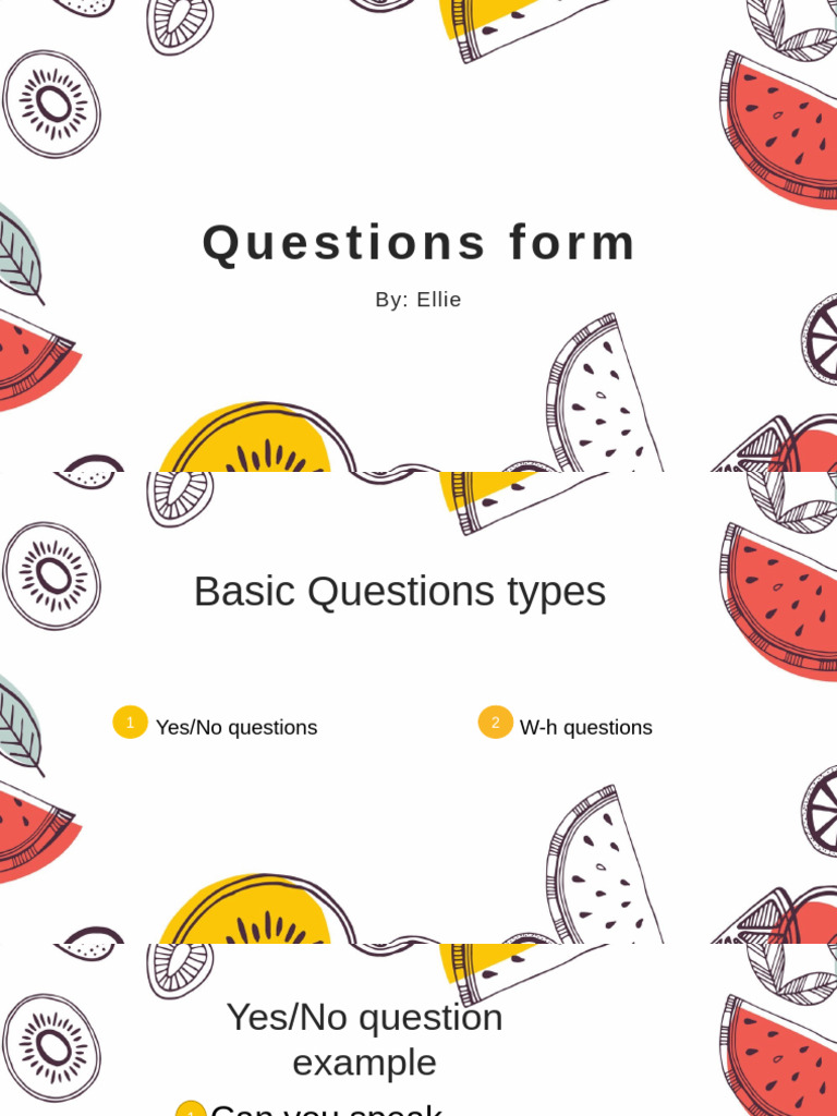 Questions Form | PDF