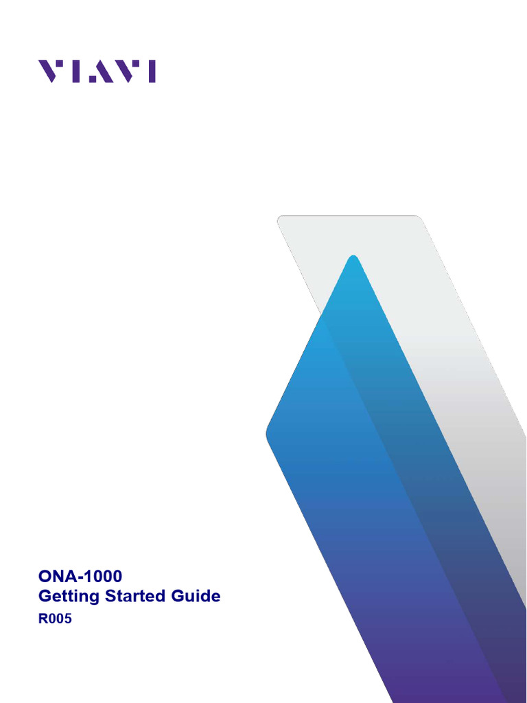 ONA 1000 Getting Started Guide | PDF