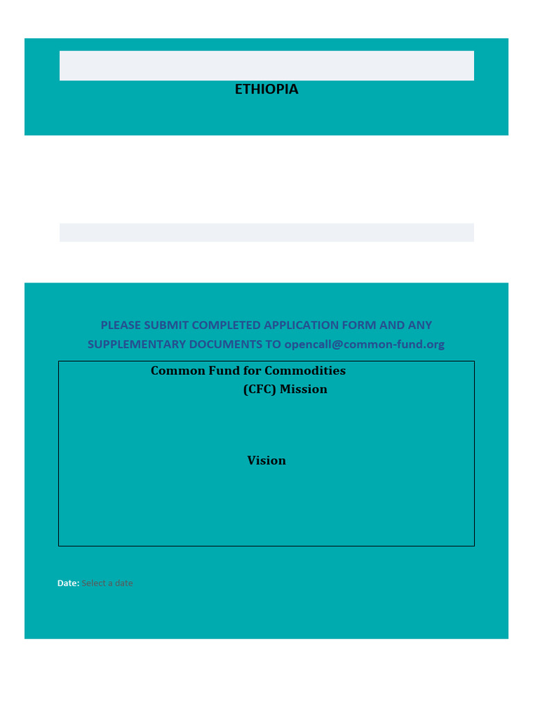 Call For Project Proposal For Cfc Yenene Pdf