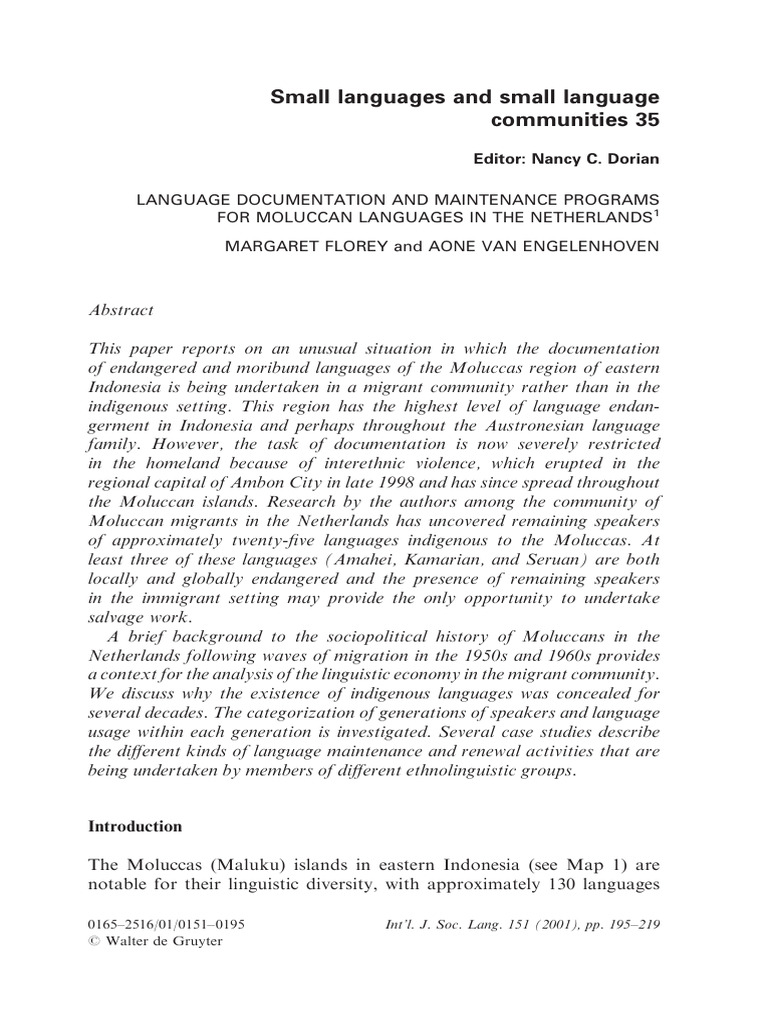 Language Documentation and Maintenance P | PDF