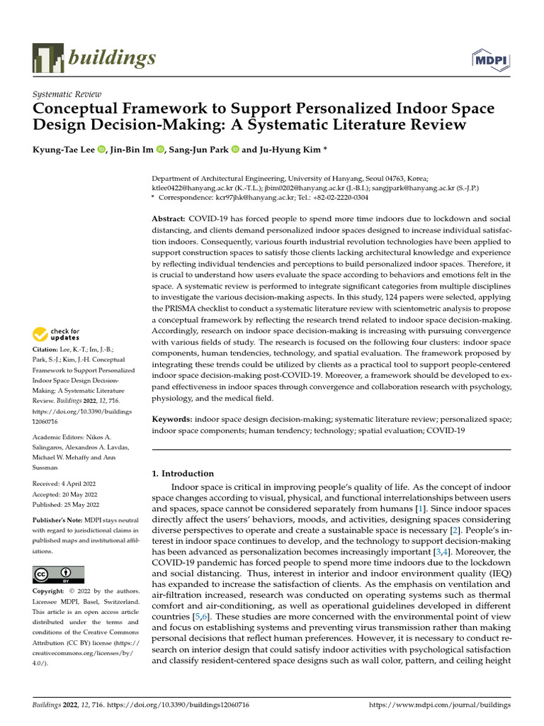 Indoor Space Design Framework | PDF
