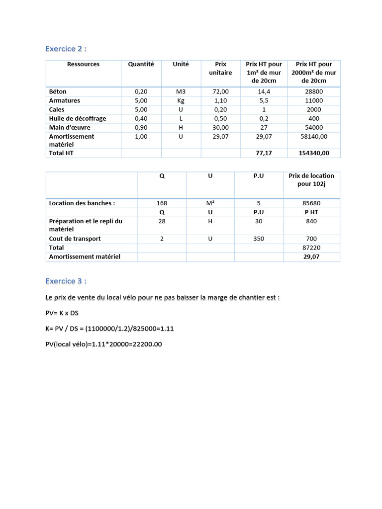 Exercice 2-3 | PDF