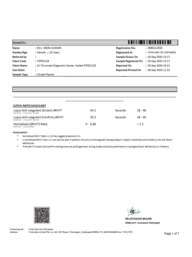 Multi Lab Id Report | PDF