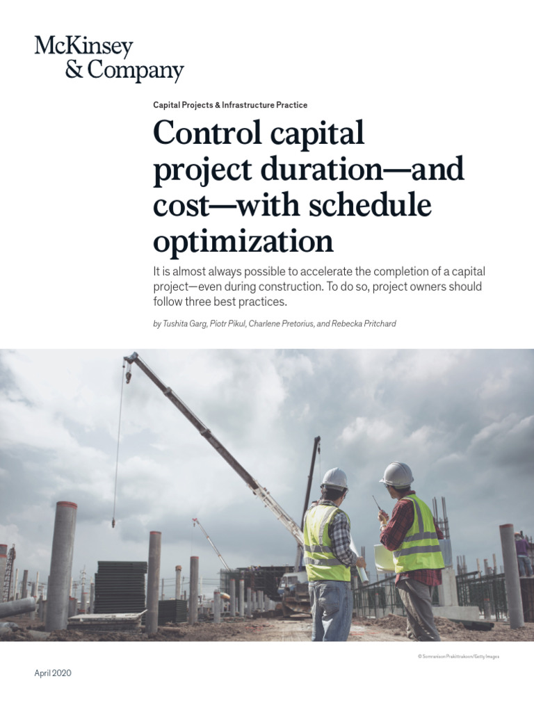 Control Capital Project Duration and Cost With Schedule Optimization | PDF