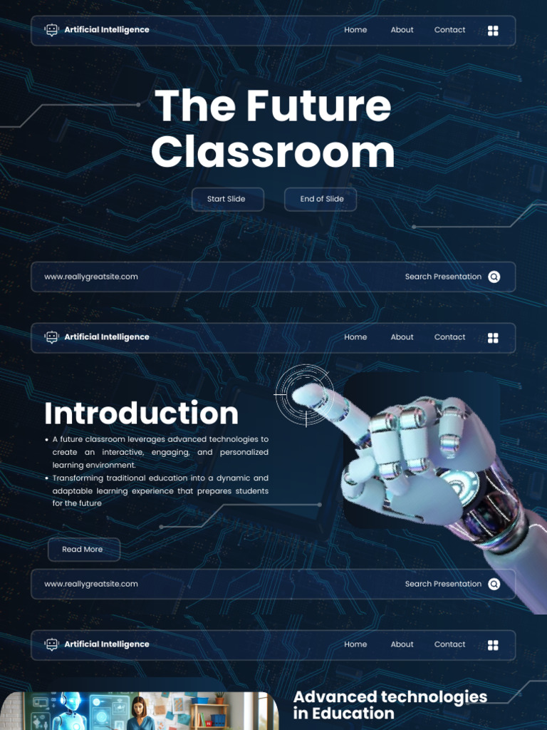 Blue Futuristic Artificial Intelligence Presentation PDF | PDF