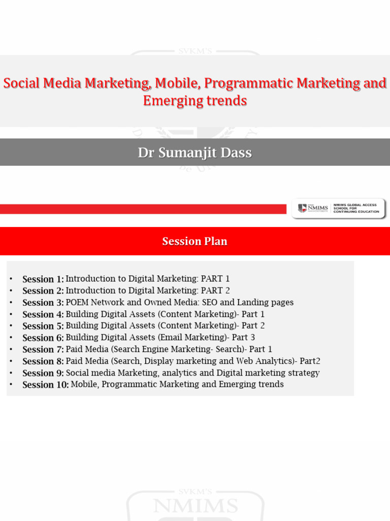 10A. Social Media, Mobile, Programmatic Marketing and Emerging Trends ...