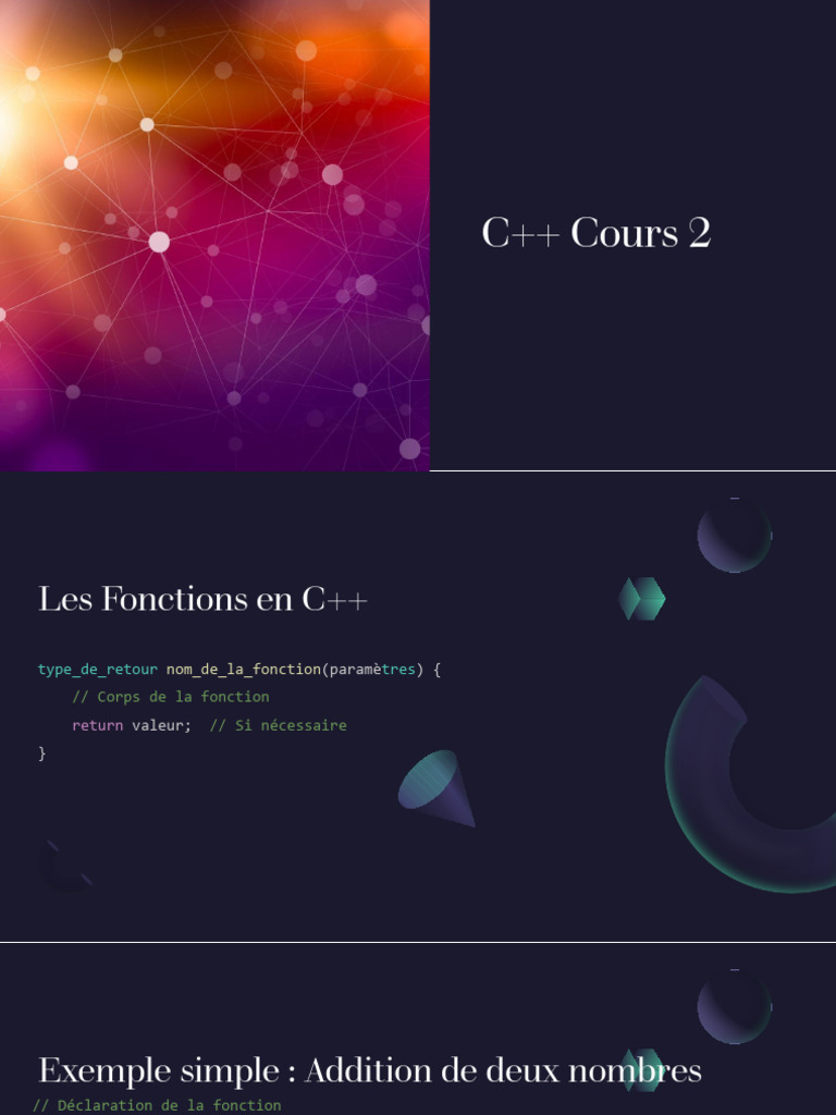 Fonctions et Pointeurs en C++ | PDF | C ++ | Méthodes et références ...