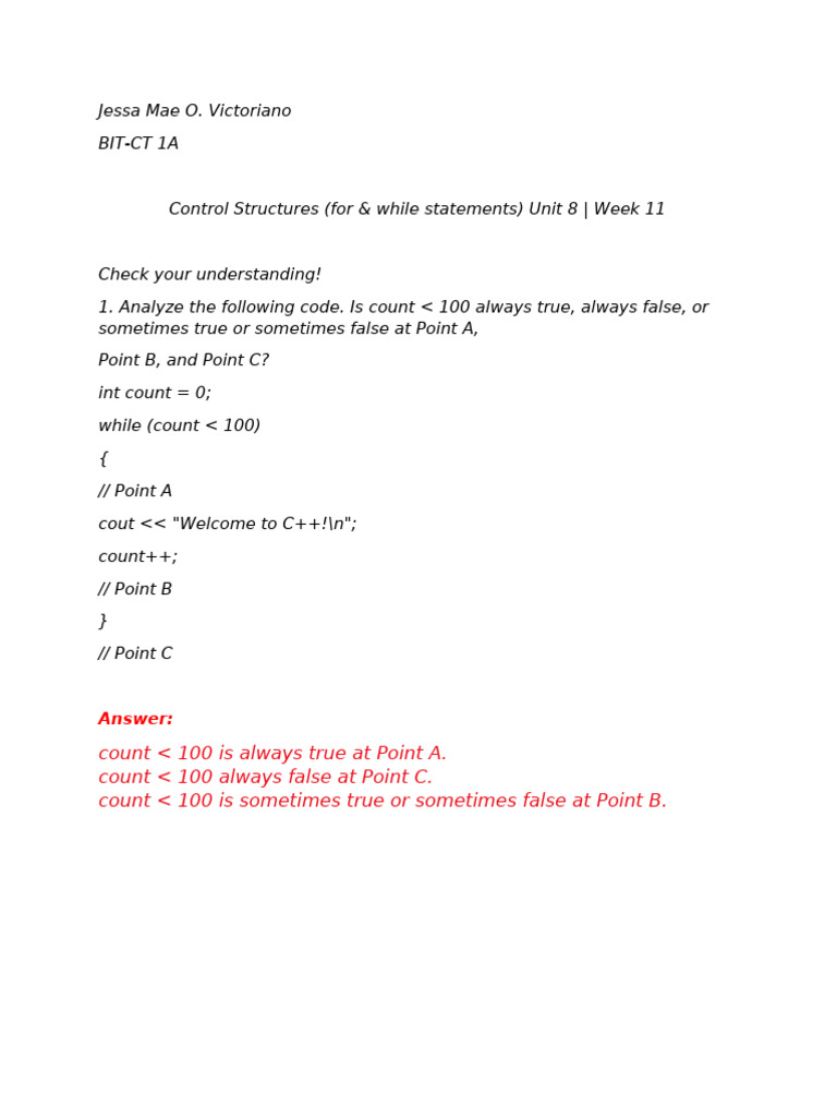 Jessa maeovictoriano bit ct 1a unit 8 learning assessment 8topic