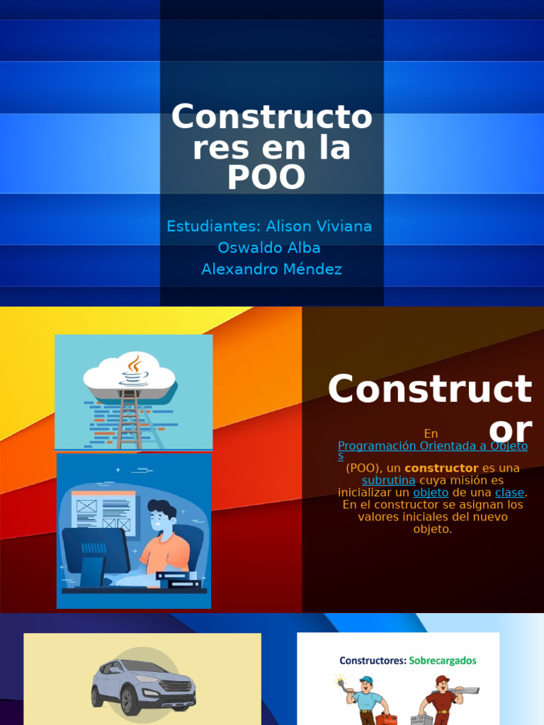 Constructores en La POO | PDF