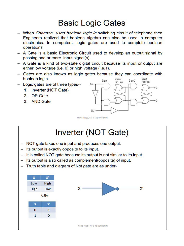Boolean Logic Gates | PDF