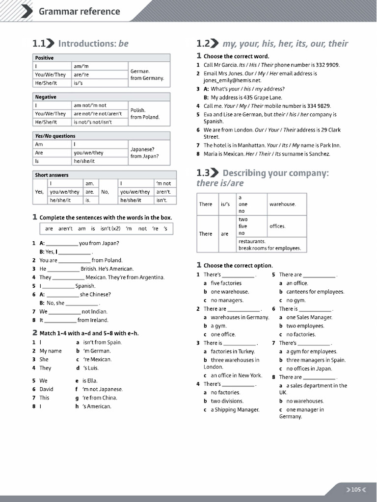Exerc B Partner Unit 1 and 2 Ing 1 GE | PDF