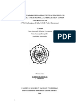 Model Pembelajaran Berbasis Contextual Teaching and Learning (CTL) Untuk Peningkatan Pemahaman Kosep Program Linear