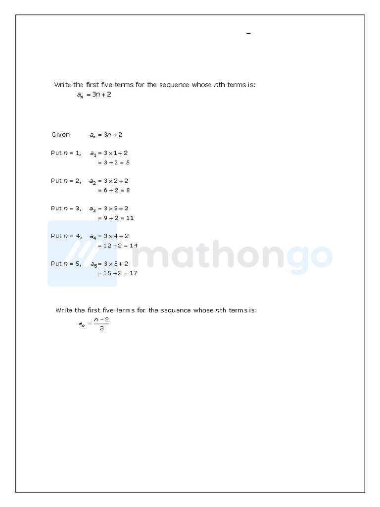 RD Sharma Class 10 Chapter 5 Arithmetic Progressions | PDF