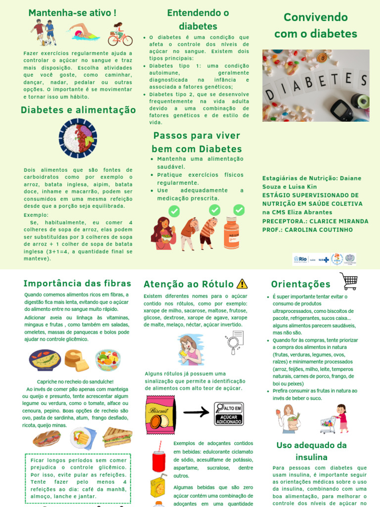 Folder Sobre Diabetes (Folders Com Três Dobras) | PDF
