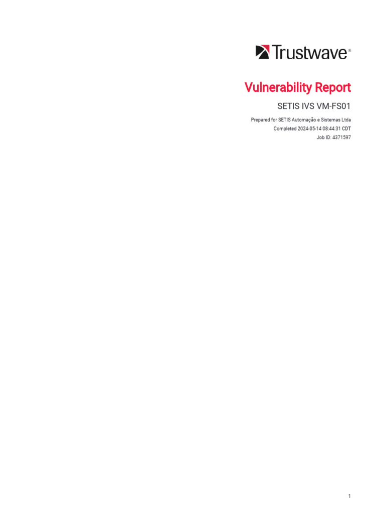 Vulnerability Report | PDF