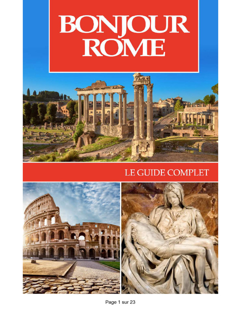 Guide Pratique pour Visiter Rome | PDF | Rome antique | Rome