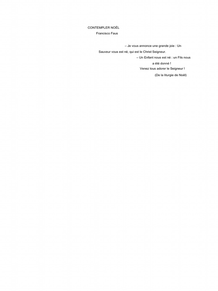 Contempler Noel FR | PDF