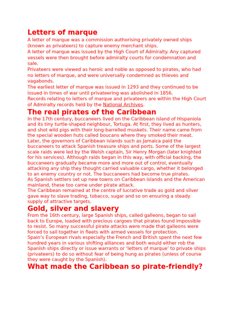 Letters of marque | PDF