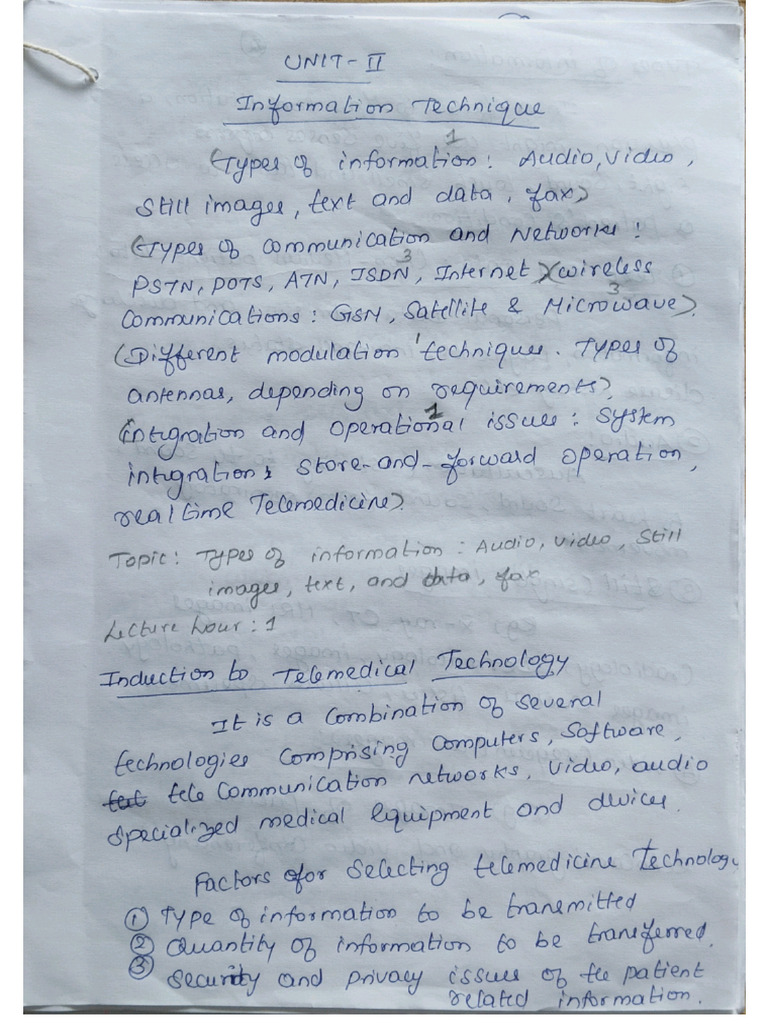 THT Unit 2 Material | PDF