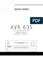 Audio/Video Receiver Owner'S Manual Software Version Ii: Power For The Digital Revolution