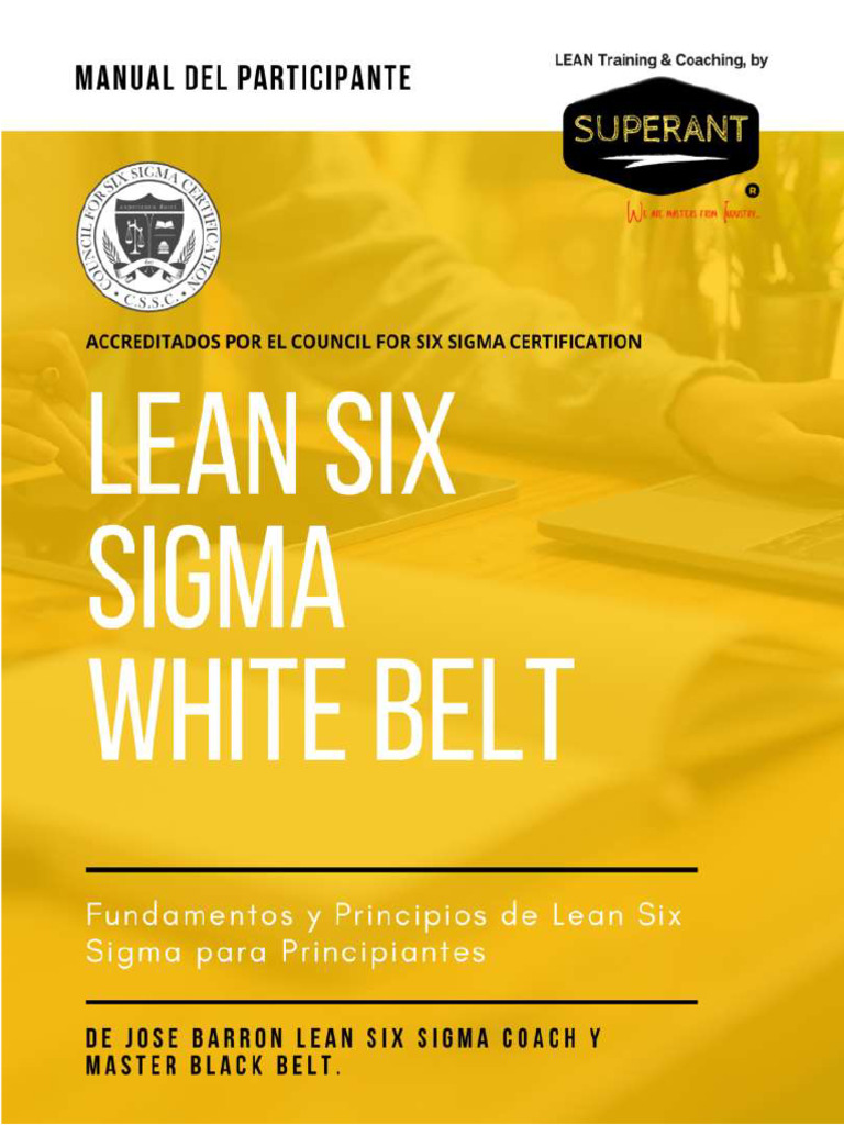 Lean Six Sigma White Belt - Manual Del Participante | PDF | Lean ...