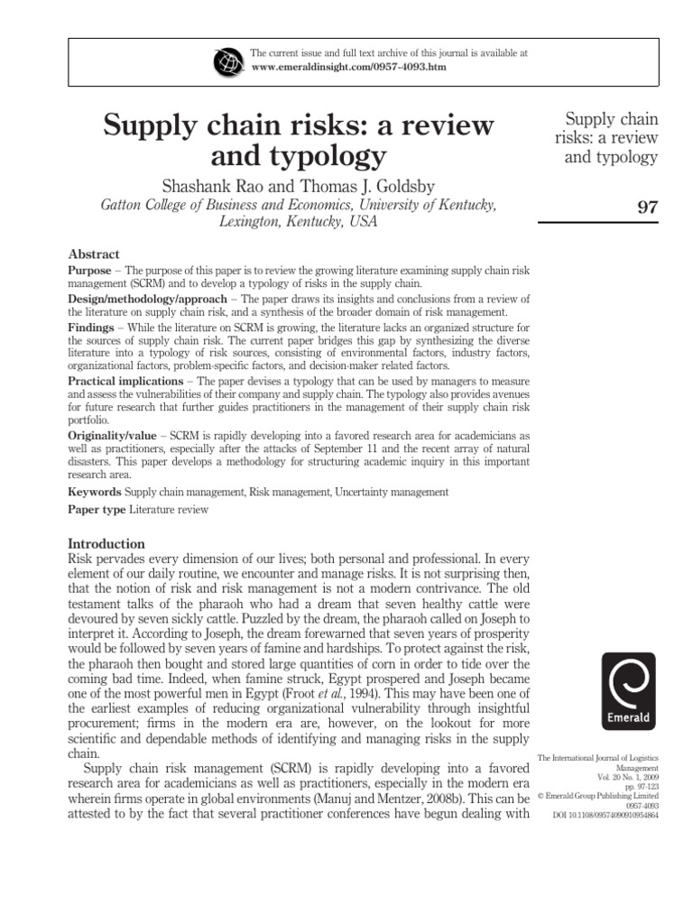 Supply Chain Risks | PDF